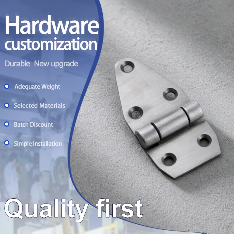 3pcs Heavy Duty Stainless Steel Damping Hinges for Electrical Medical Equipment Vehicle And Ship Use Hardware Accessories