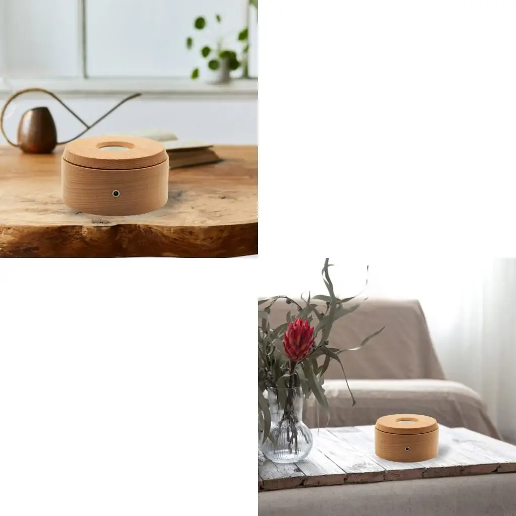 Multicolor LED Illuminated Base With USB Power for Crystals Display and Artwork Sturdy Designs