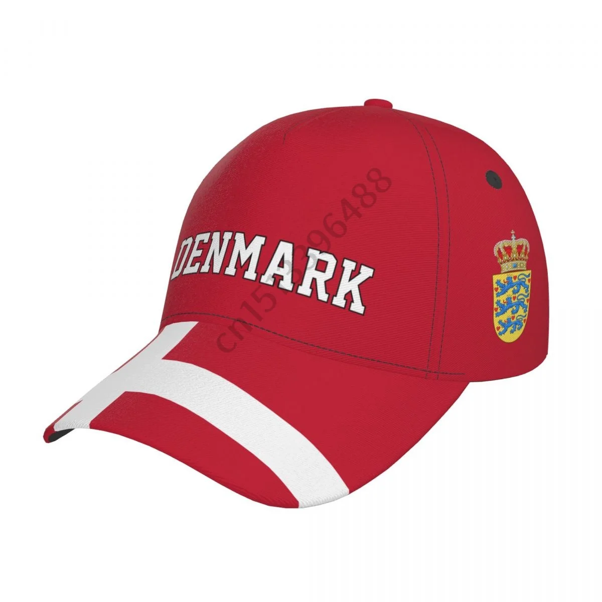 Denmark Country Flag Soccer Hats Sun Baseball Cap Breathable Adjustable Men Women Outdoor Fishing Hat