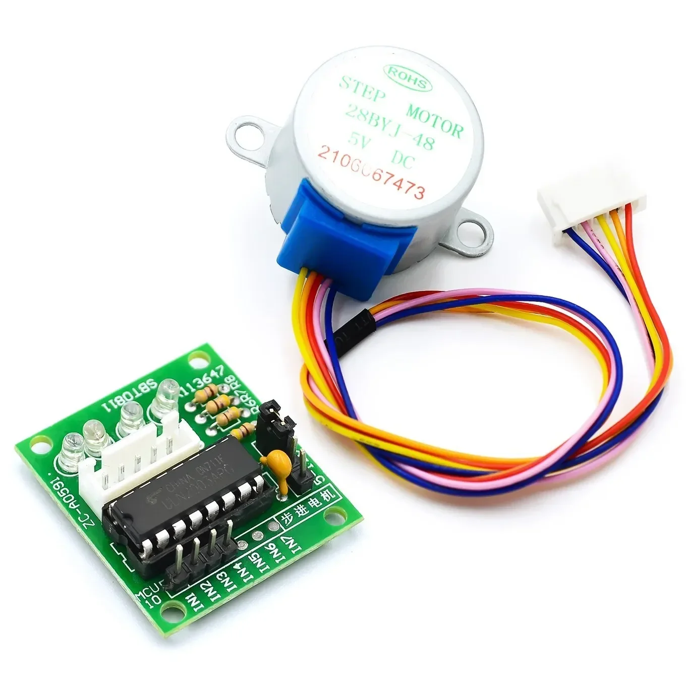 1/3/5 conjunto de motor de passo 5v 28byj-48 + módulo de teste de driver uln2003 para arduino, micro mini motor de passo elétrico para pic 51 avr