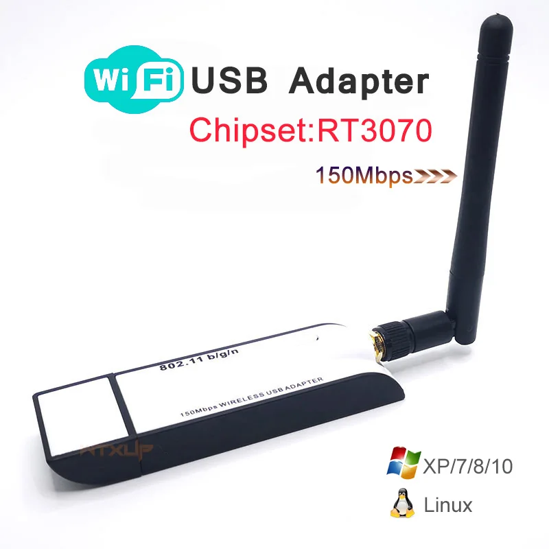 RT3070 150Mbps 802.11N Mini Wireless Nano USB WiFi Adapter WiFi Dongle for Windows CE5.0/CE6.0/7/8/10