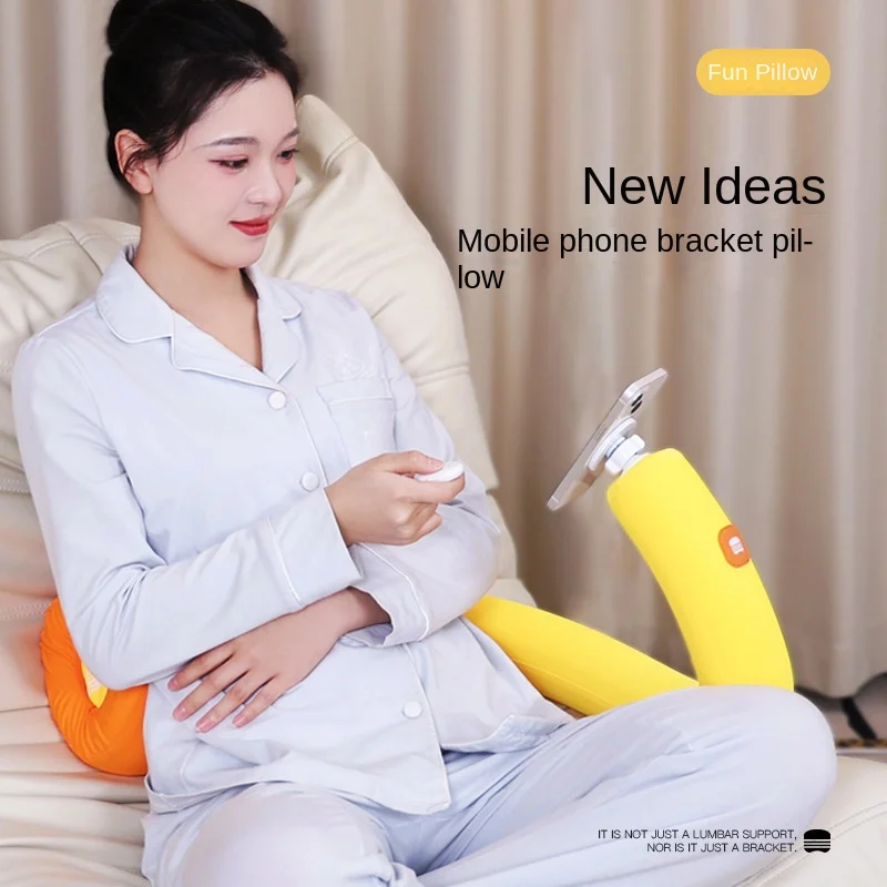 وسادة حامل الهاتف المحمول حامل مغناطيسي كسول مع وسادة الخصر وأريكة قابلة للتعديل كسول حامل فرشاة للهاتف المحمول