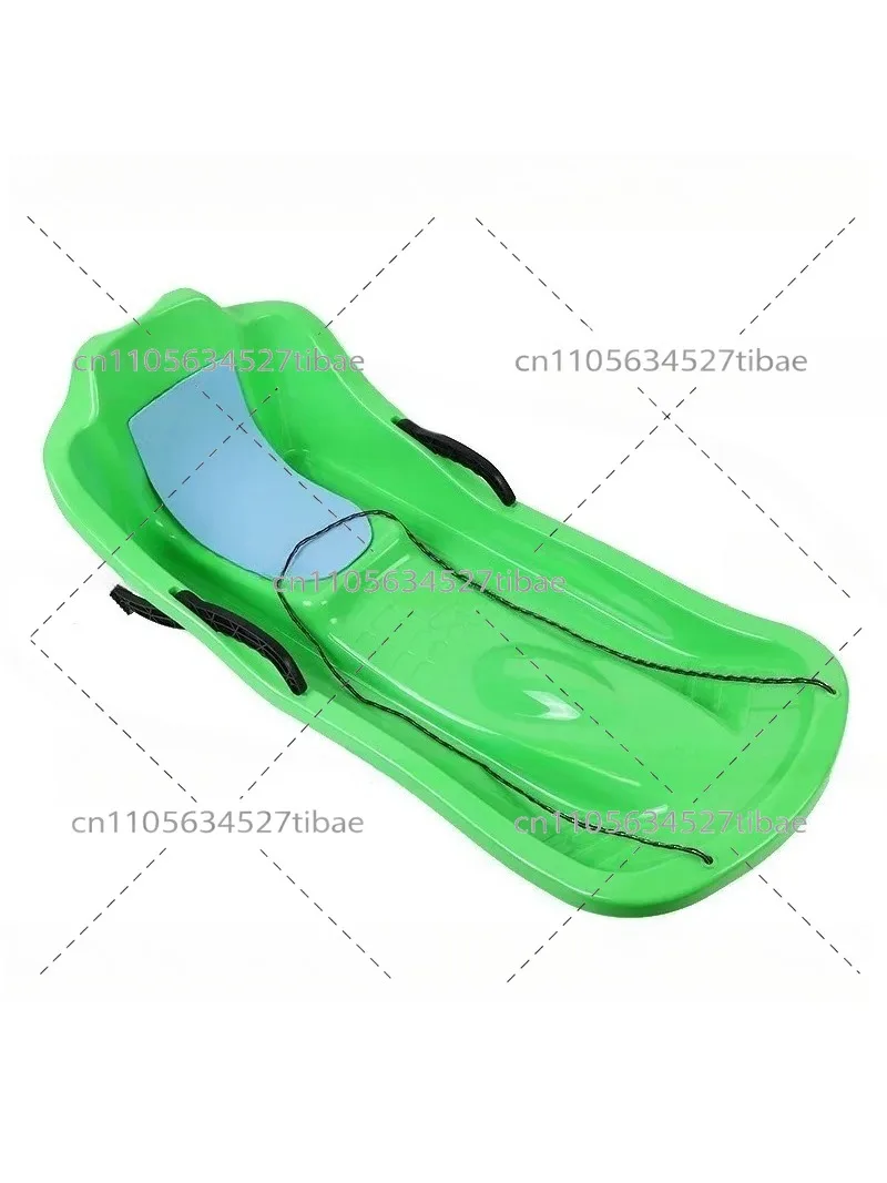 Thickened Snowboard Adult Children High Backrest Kids Sleigh Board Grass Slices