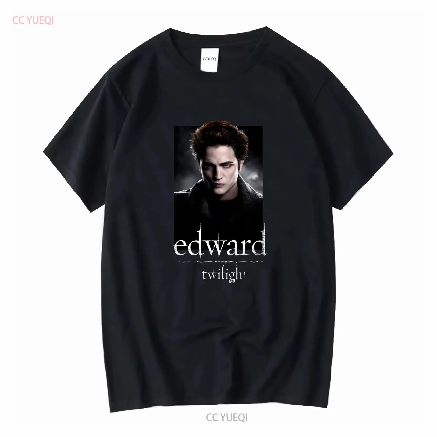 Twilight T Shirt Extra Small Edward Cullen Face Movie Black 2011 slim distress long or short sleeves vintage Washed