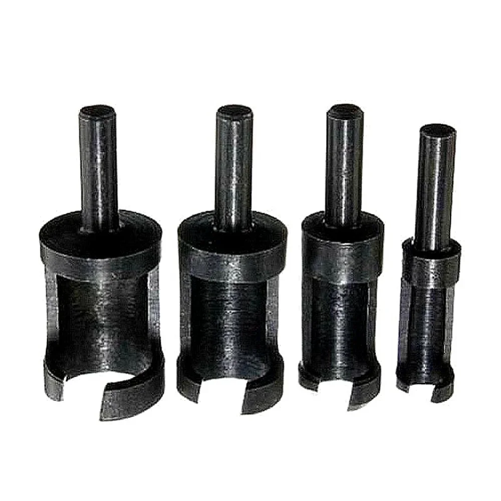 Jeu de forets à tige ronde hexagonale en acier au carbone, outils de forage noirs, prise de charpentier, travail de calcul, 1/4, 6mm, 8mm, 13mm, 16mm, 4 pièces