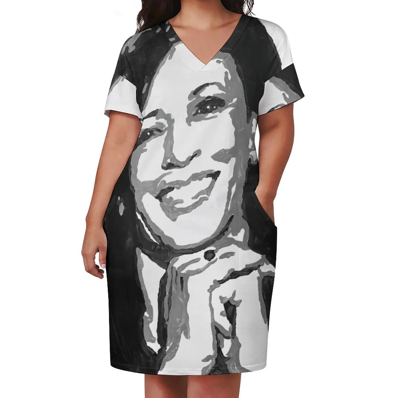 US Vice President Kamala Harris Loose Pocket Dress prom dress 2025 loose summer dress