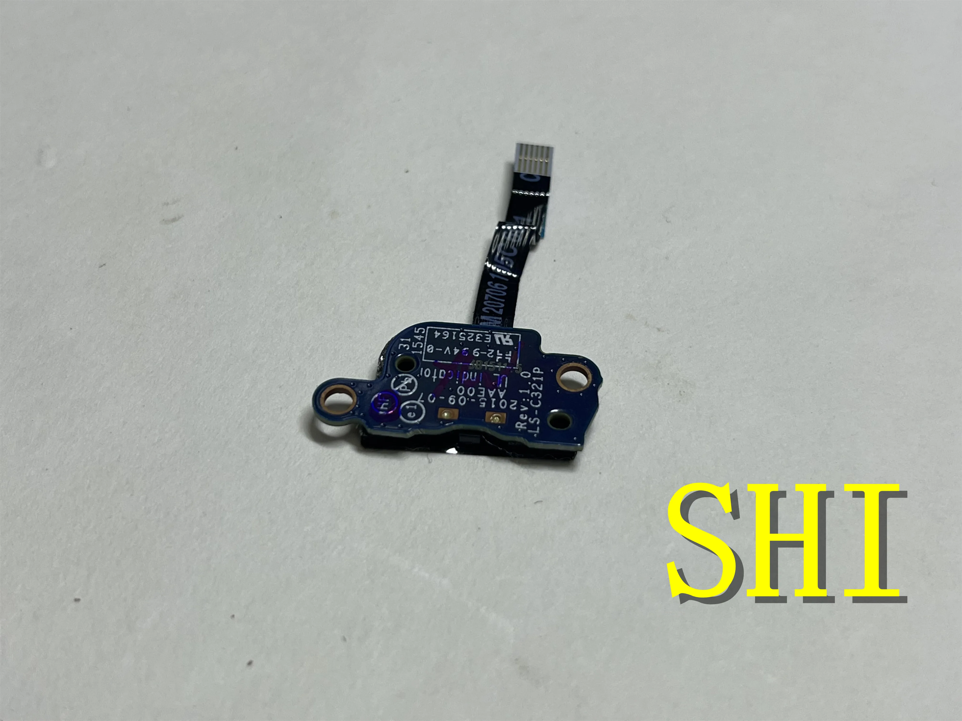 Original used for Dell Latitude 7275 XPS 9250 Power Button Board LS-C321P test ok Free shipping