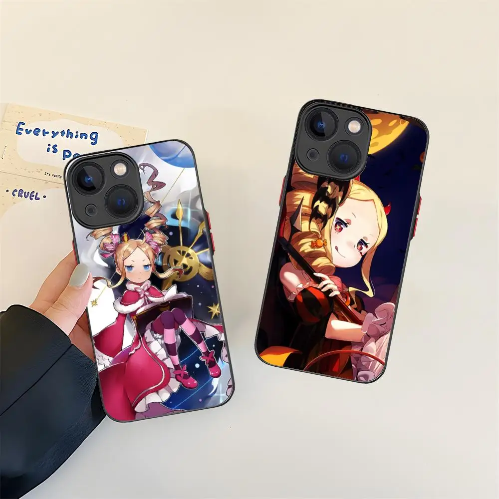 

Чехол для мобильного телефона ReZero Beatrice для iPhone 17, 16, 15, 14, 13, 12, 11 X XR XS 8 7 Air Pro Max Plus, мини-красочный силиконовый чехол