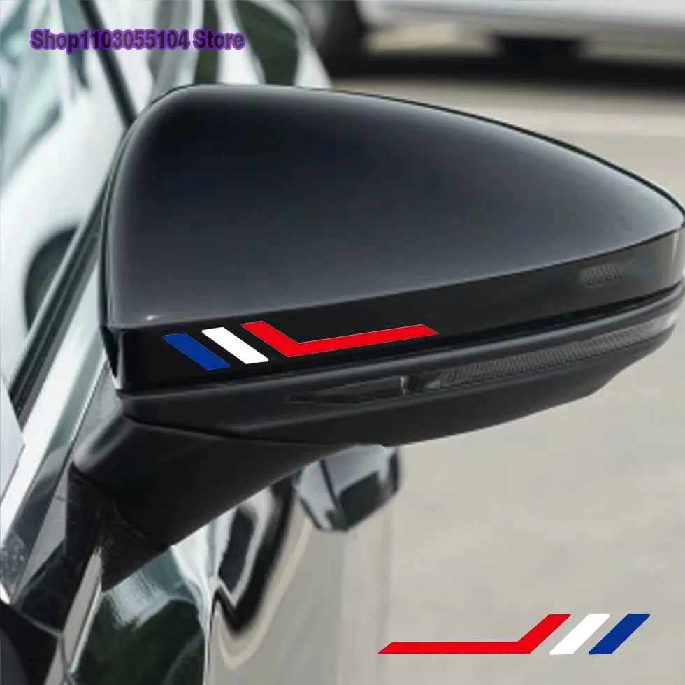 4pcs Car Rearview Mirror Vinyl Stickers For Renault Megane RS Clio Sandero GT Twingo Laguna Arkana Cup