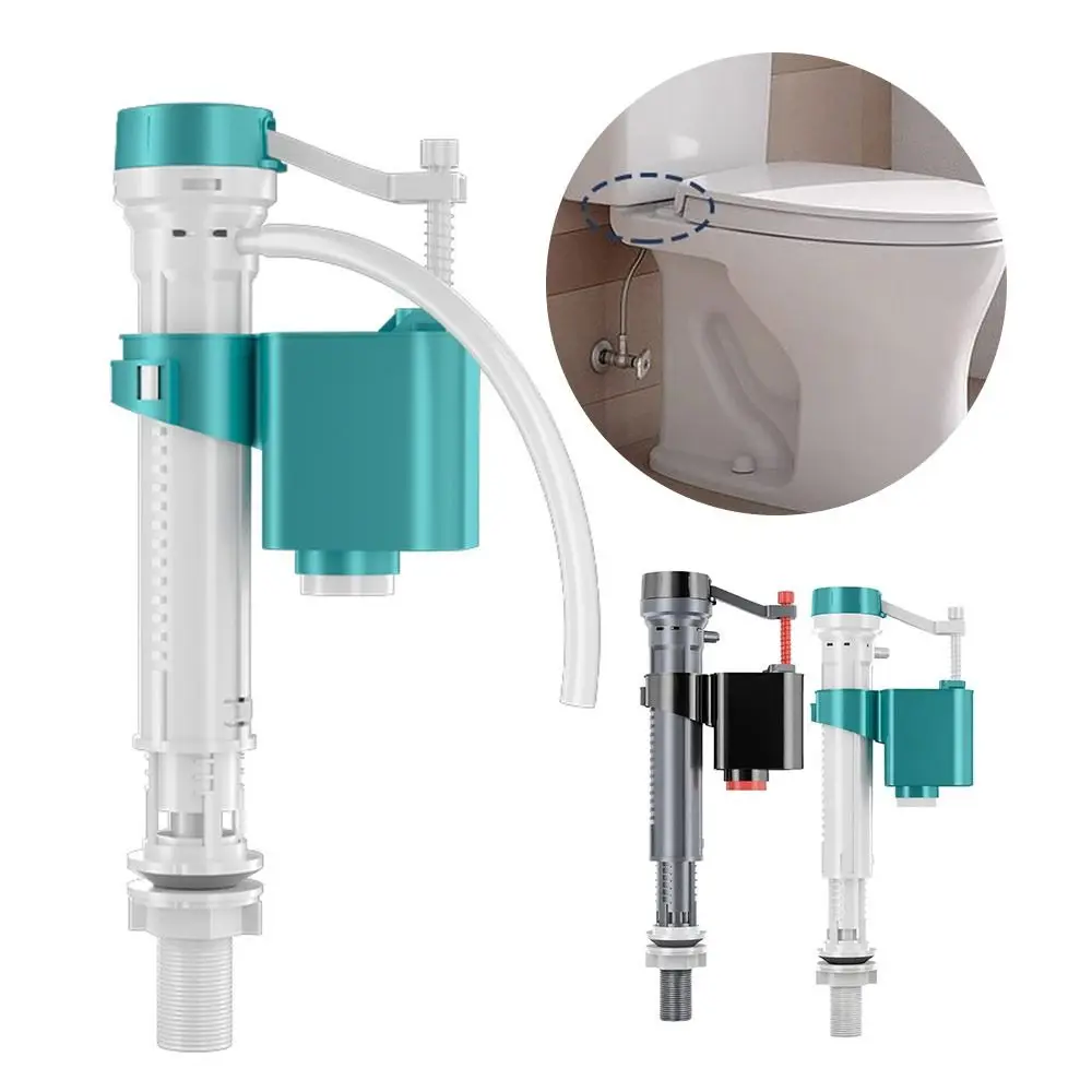 Adjustable Toilet Cistern Fill Valve Replacement Dual Flush Entry Inlet Flush Valve Silent Bottom Siphon Water Tank Inlet Valve