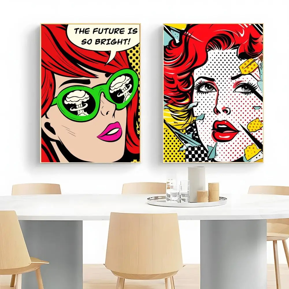 Abstract Pop Roy Lichtenstein Poster Wall Art Print Decorative Mural Home Decor Gift Unframed