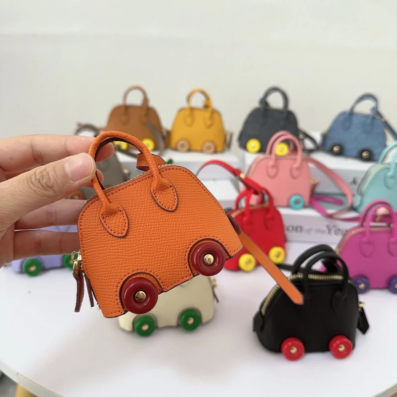 Mini Cute Wheel Shell Bag Pendant Cute Lipstick Headphone Bag Accessories Bowling Bag Pendant Car Pendant South Korea New Hot