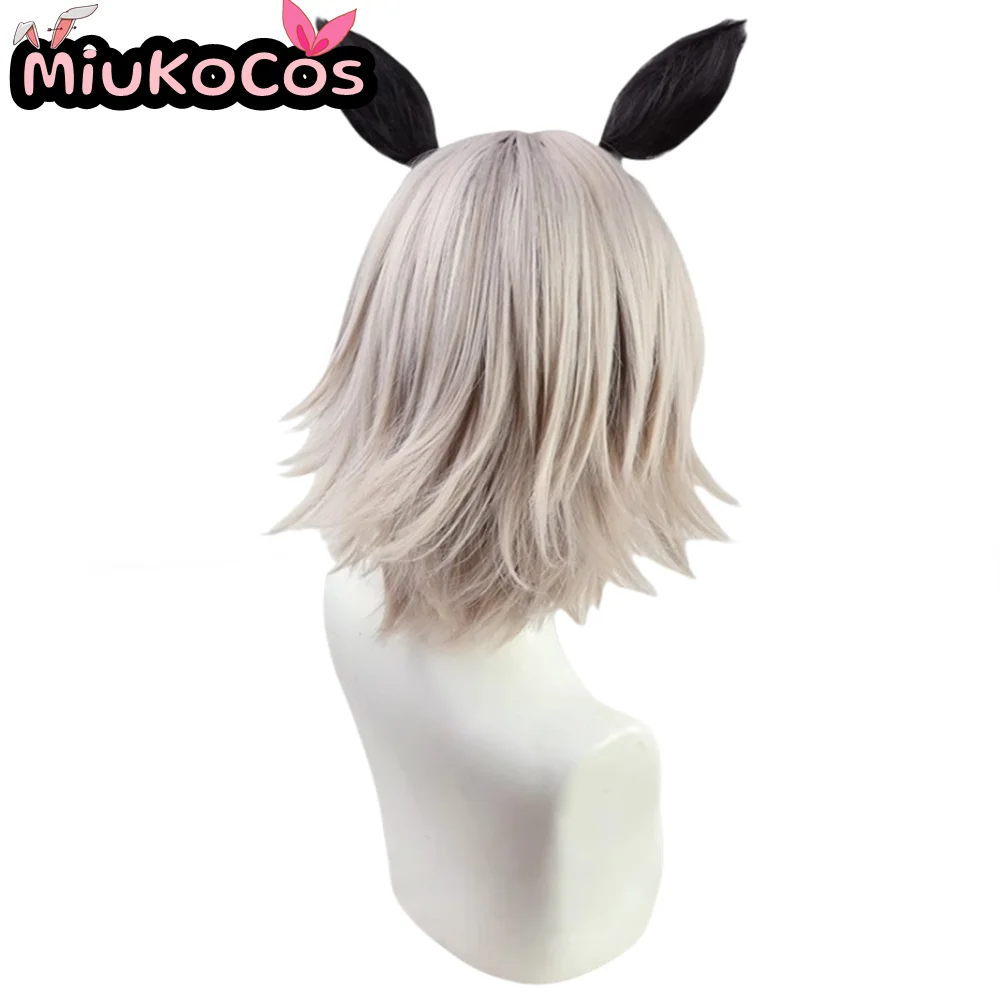 متوفر êنشان كورين تشان شعر مستعار تأثيري مع آذان وذيل MiukoCosplay لعبة Umamusume: جميلة ديربي تأثيري