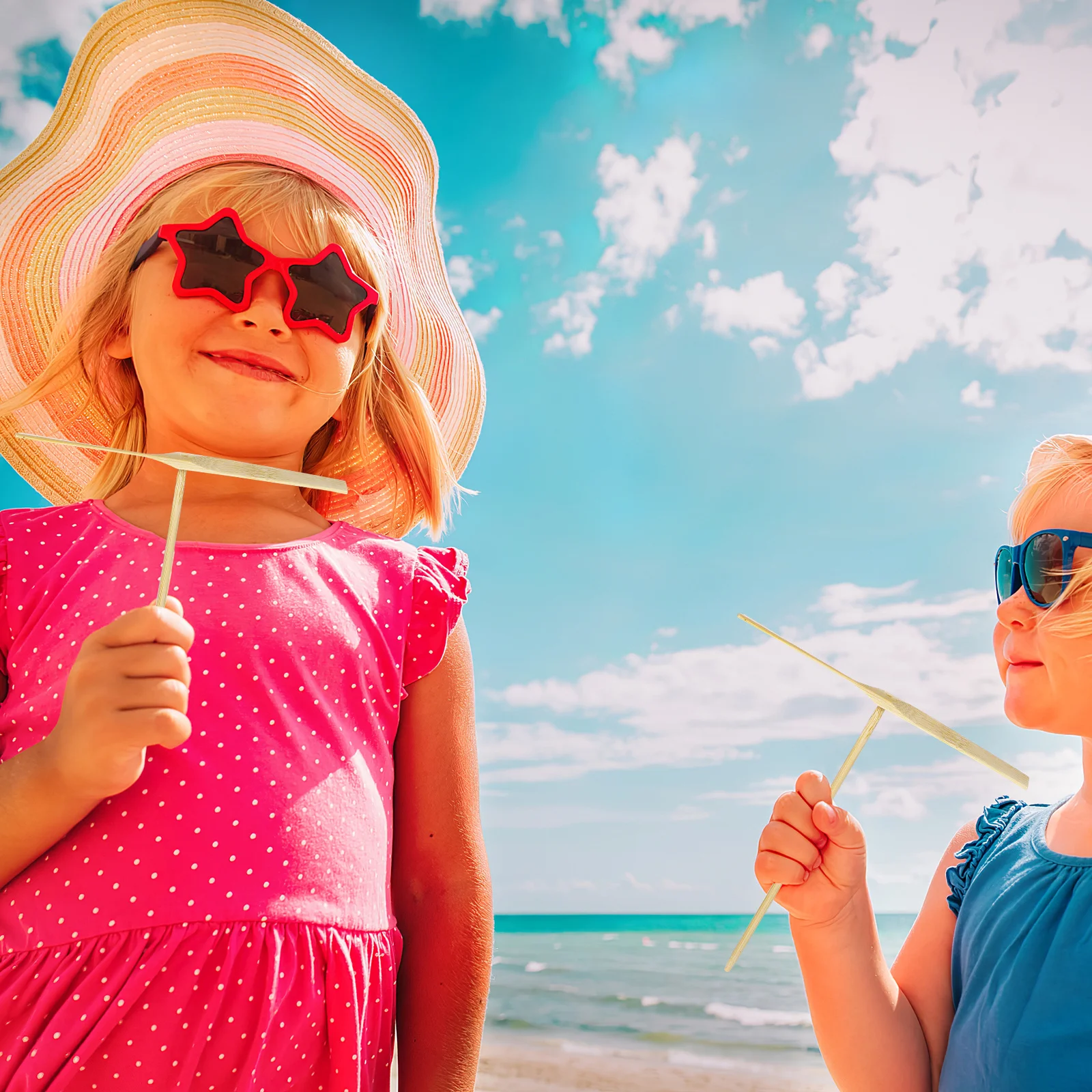 

10Pcs Balance Gravity Bamboo Dragonfly Educational Development Gift Balance Gravity Toy Bamboo Dragonfly Model