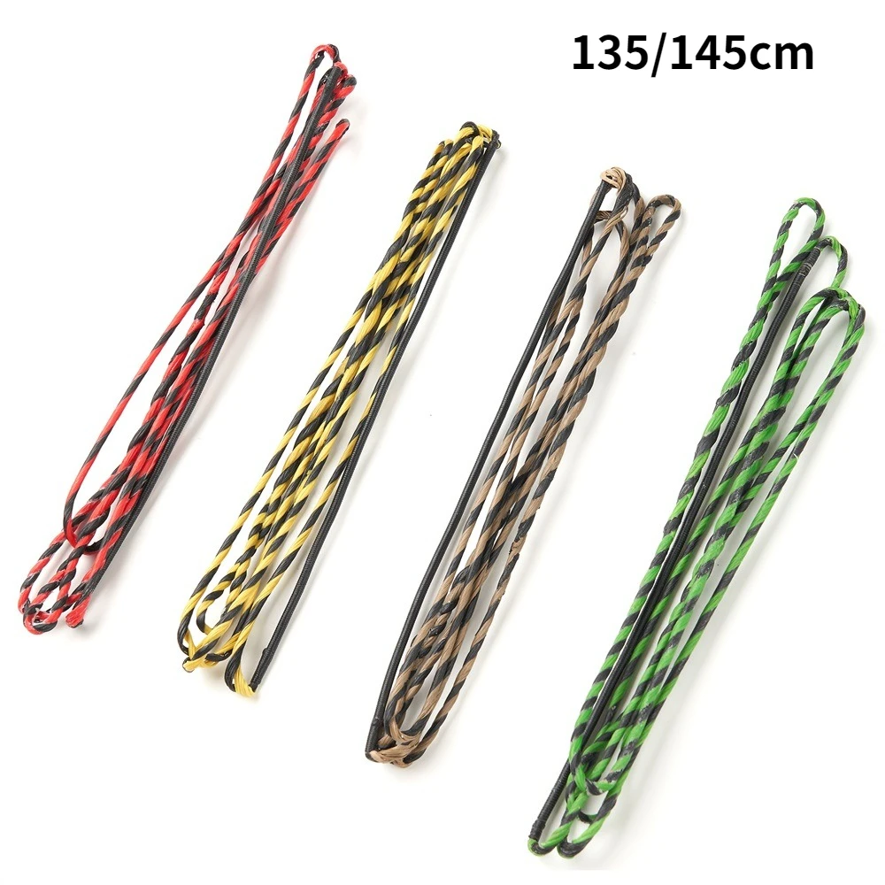 16 Strands Archery 135/145cm Bow String Fit 48''-70'' Recurve  Traditional Bow Replace Bowstring Hunting Shooting Accessories