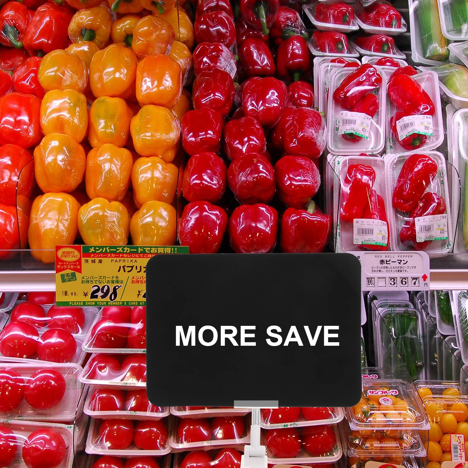 

6pcs Black PVC Price Boards Erasable Rewritable Tags for Supermarket Shop Shelf Labels Signs Wooden Display