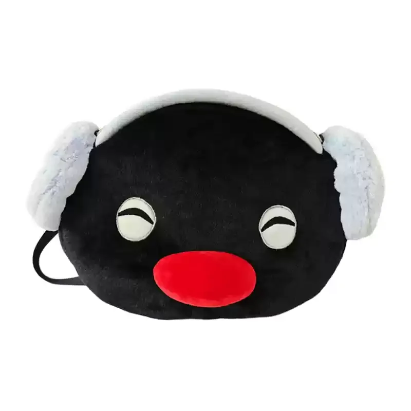 

New Pingu Shoulder Dual Use Bag For Girls And Boys Creative Cartoon Pingu Backpack For Student Versatile Commuter Handbag Decor