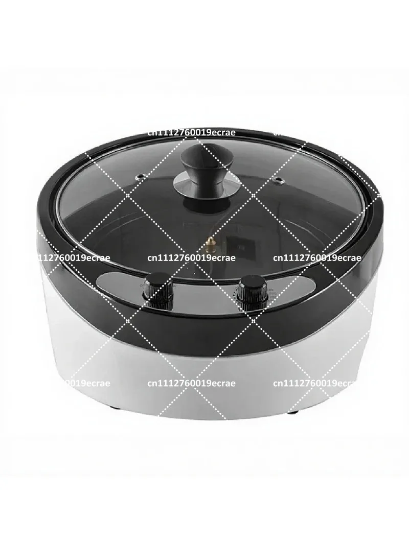 220V Electric Coffee Roaster Peanut Sesame Baking Machine Tea Dryer Temperature Control 1200W High Capacity