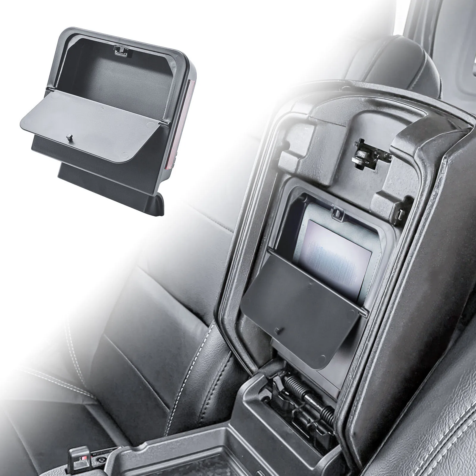 

Center Console Hidden Armrest Storage Organizer for Jeep Wrangler JL/JLU 4XE and Jeep Gladiator JT 2018-2023 2024 2025 Car Box