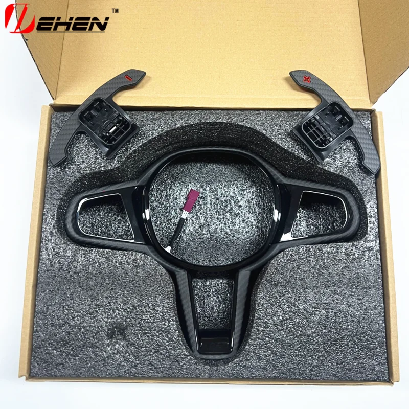 For Bmw New 1 2 3 4 Series G20 G22 G23 G26 G42 i4 M240i M340i G80 G82 G87M2 M3 M4CS 2025 Carbon Fiber Steering Wheel Trim Covers