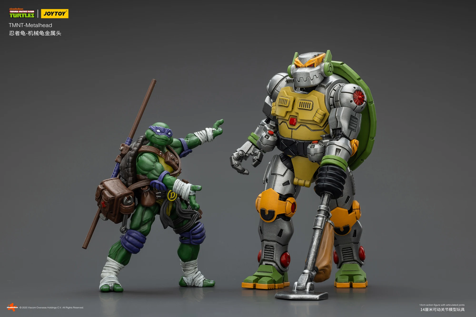 New Joytoy 1/18 Teenage Mutant Ninja Turtles Action Figure Tmnt Metalhead Figures Tmnt Leatherhead Statue Decoration Desk Toys