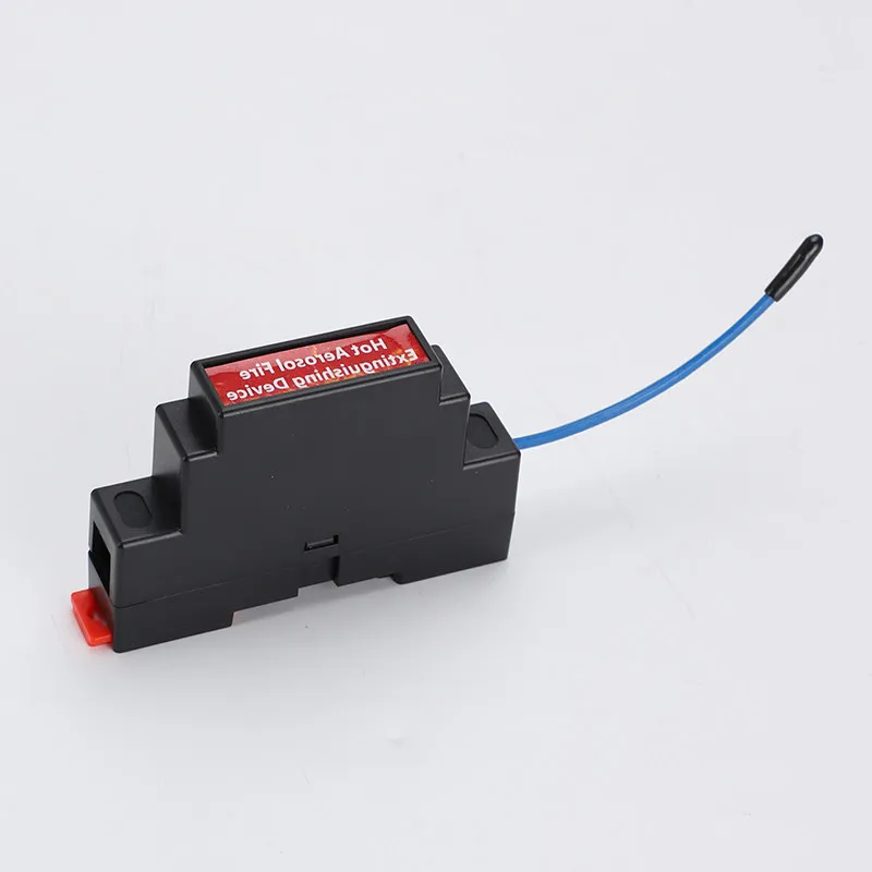 Guide rail type hot aerosol automatic fire extinguishing device, distribution box wireless induction fire extinguishing