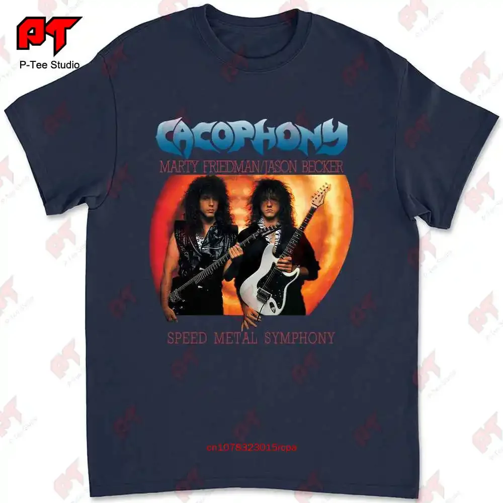 Cacophony Marty Friedman Jason Becker Speed Metal Symphony T-shirt ETBD