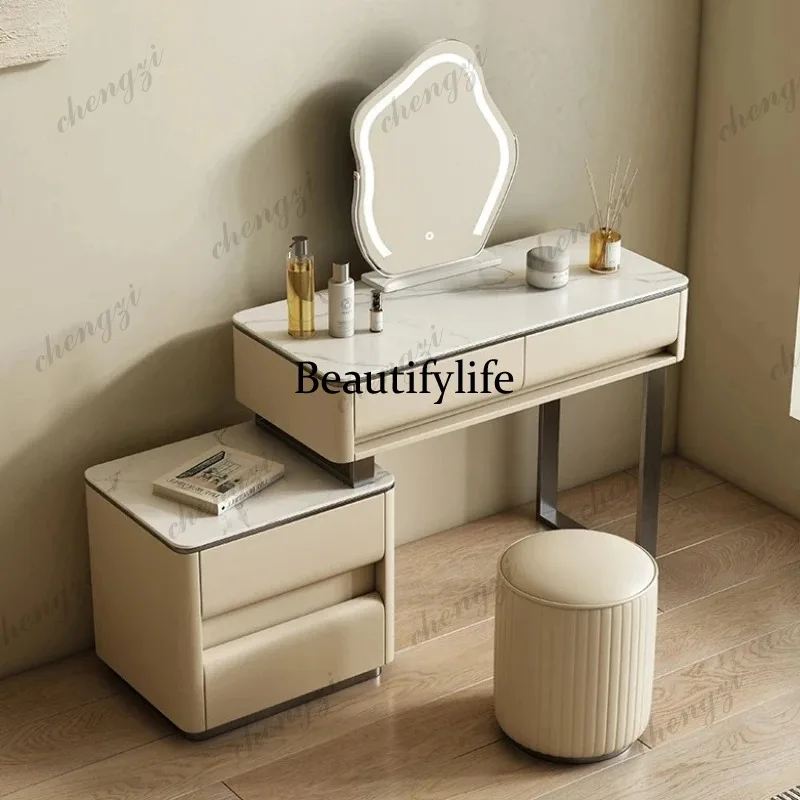 

Light Mirror Room Vanity Table Storage Aesthetic Decor Desk Dressing Table Drawer Organizer Vanitty Tocador Bedroom Furniture