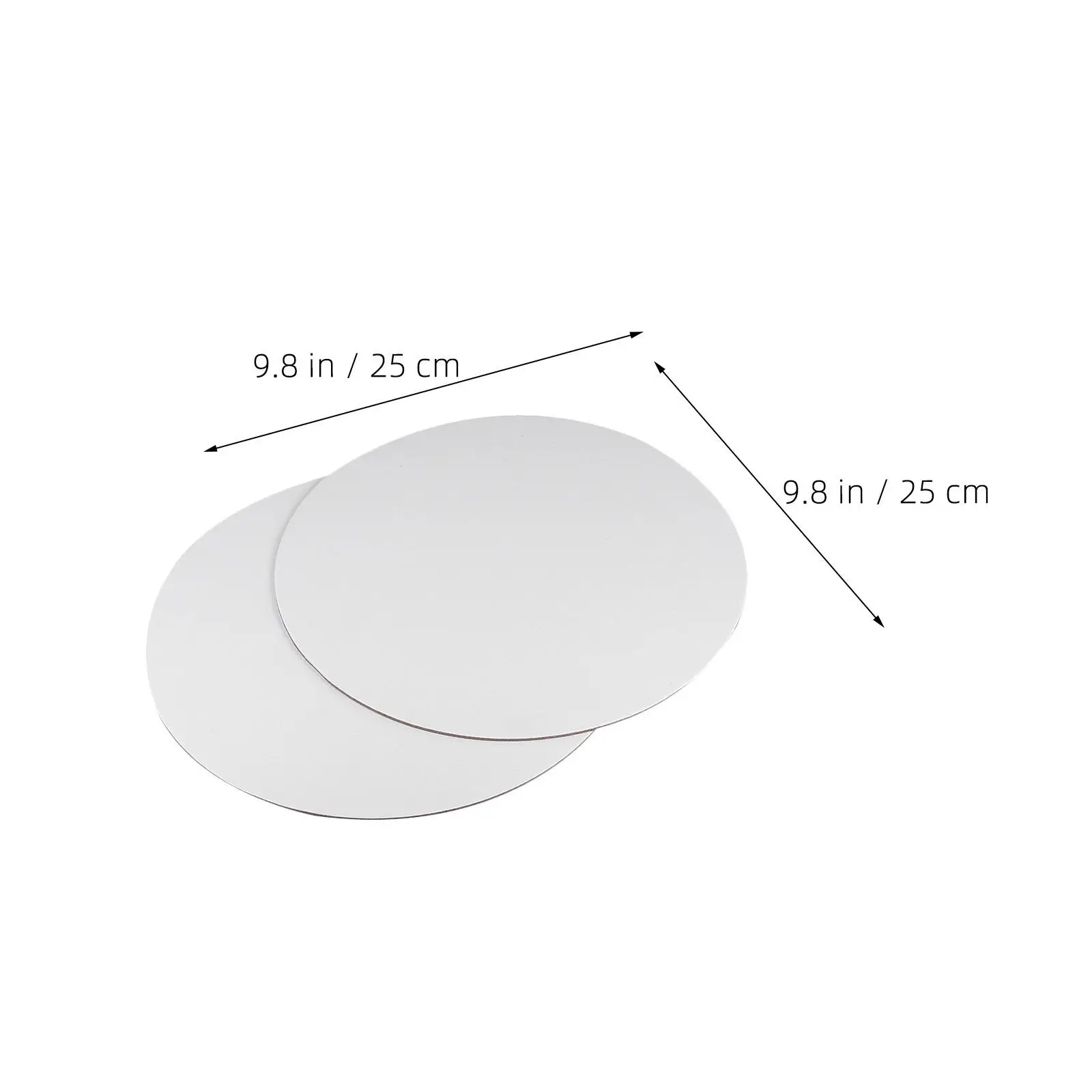 5Pcs Round Blank Canvas Boards Small Cotton Panels Best for Oil Acrylic Watercolor Painting Art Studio Classroom Use