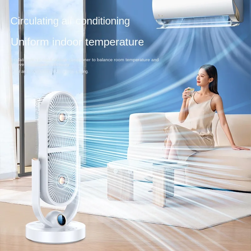 fan USB charging portable, silent mini, small household double head 캠핑에어콘 gaiatop ポータブル ファンHome Appliances mini air conditioner