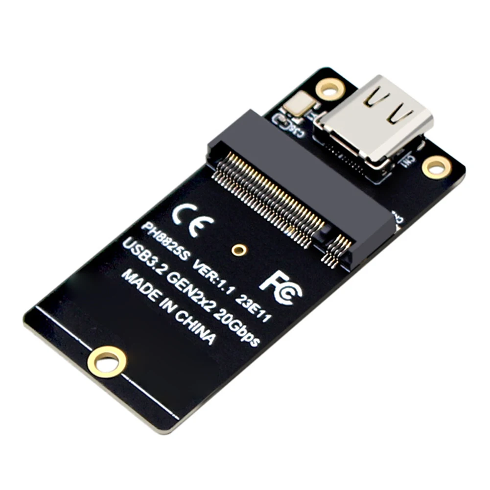 M.2 para tipo c ssd adaptador usb3.2 gen2x2 nvme ssd conversor 20gbps placa riser asm2364 2000 mb/s para ssd 2230/42/60/80 dropship
