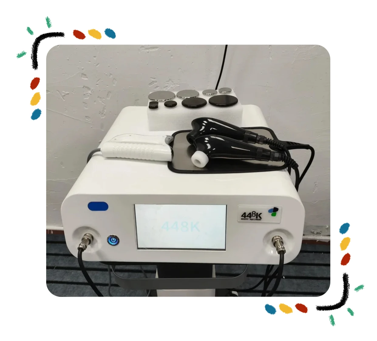 Portable 448Khz CET RET Tecar Physical Therapy Machine Monopolar  Probe High  Diatermia Weight Loss