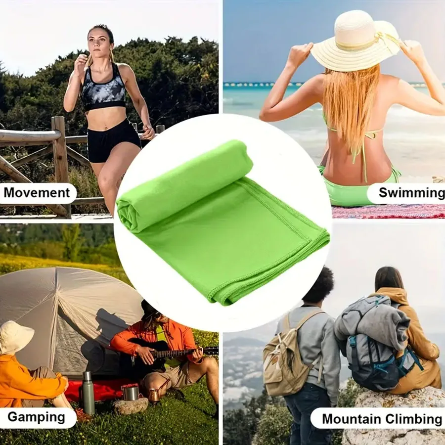 Strandtuch in Übergröße, dickes, sandfreies, schnell trocknendes Mikrofaser-Handtuch, super saugfähige, weiche Bade-Strandtücher für Männer und Frauen – Detail 6