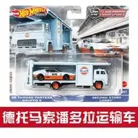 Hot Wheels DE TOMASO PANTERA GRUPPO 4 & SECOND STORY LORRY  Gulf 1/64 Diecast Vehicles FLF56-57-HKF43