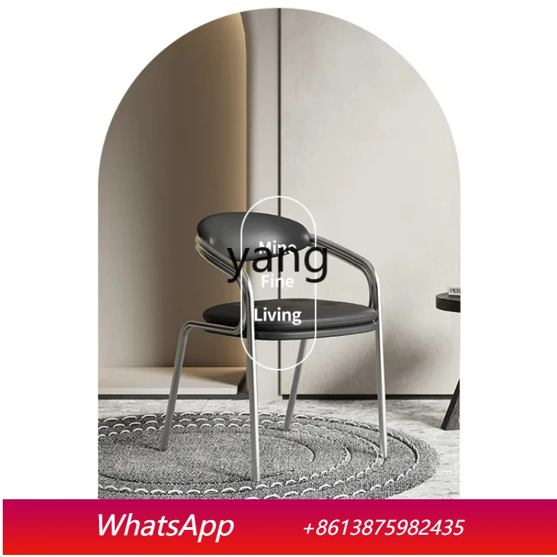 LTT stainless steel makeup chair master bedroom living room desk chair Internet celebrity bedroom dresser