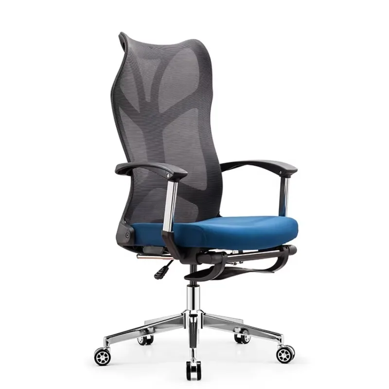 Modern Home Office Executive Recliner Chair with Ergonomic Mesh Swivel 170 Degree Reclining Mechanism Work Office Chair Footrest
