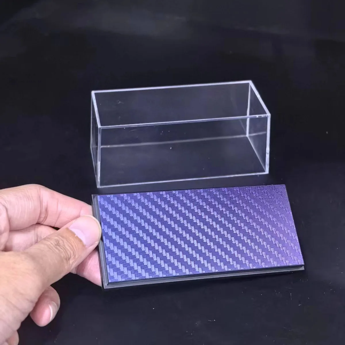 

Акриловая витрина 4,1 "x 1,8" Чехол для масштаба 1:64 1:87 Модель автомобиля Коллекционная фигурка Миниатюрная DIY Будинок Диорама