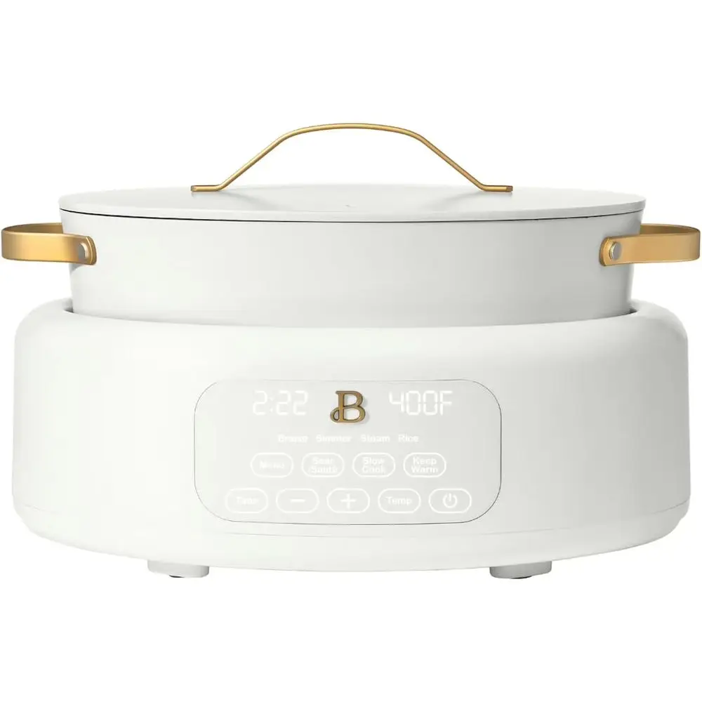 

10 in 1 6 Qt Electric Multi-Cooker White Icing by Drew Barrymore