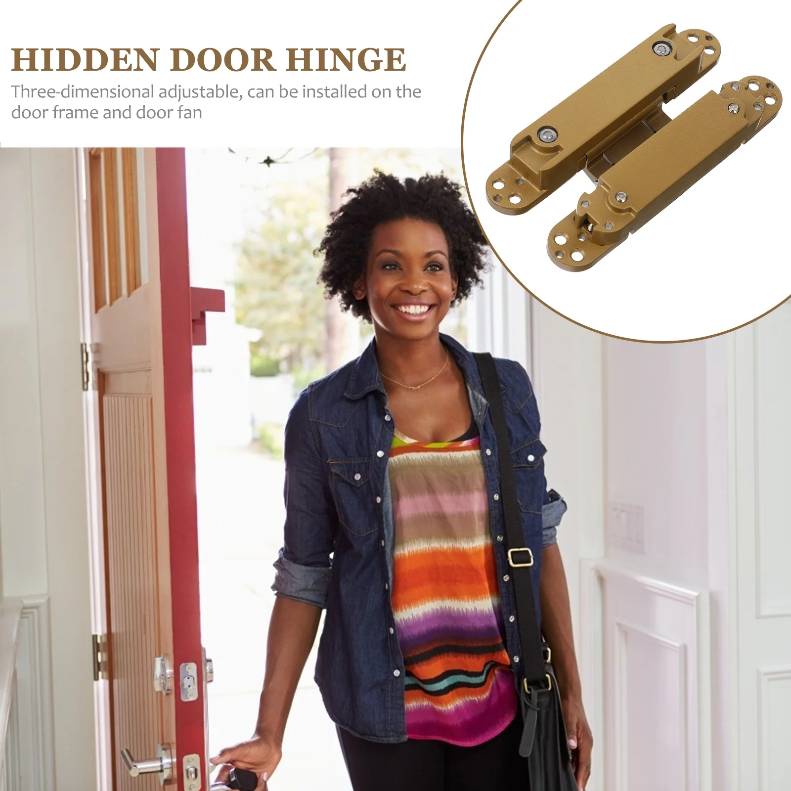 

Invisible Hidden 180 Degree Swing Wooden Home Accessories Adjustable Door Hinge Concealed Hinge Left Right Door Use Maximum Load