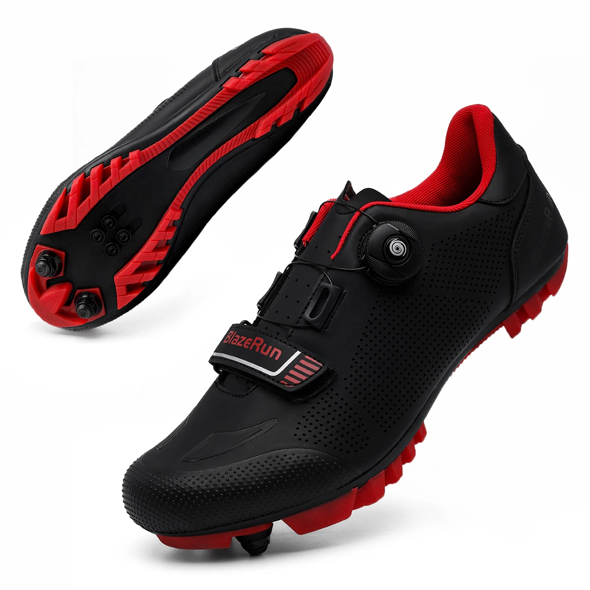 NONE Fahrradschuhe Fahrrad Sneakers Cleat Rutschfeste Herren Mountainbike Schuhe Fahrradschuhe Straßenschuhe Geschwindigkeitsschuhe 5