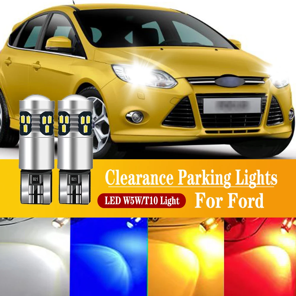 2pcs LED Clearance Light Parking Lamp W5W T10 CANbus For Ford Focus 1 2 3 1999-2018 2009 2010 2011 2012 2013 2014 2015 2016