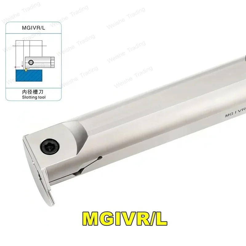 Grooving Tool MGIVR MGIVL 2016 2520 3125 3732 Carbide Inserts MGIVR/L Straight Shank Internal Turning Tool Lathe Bar