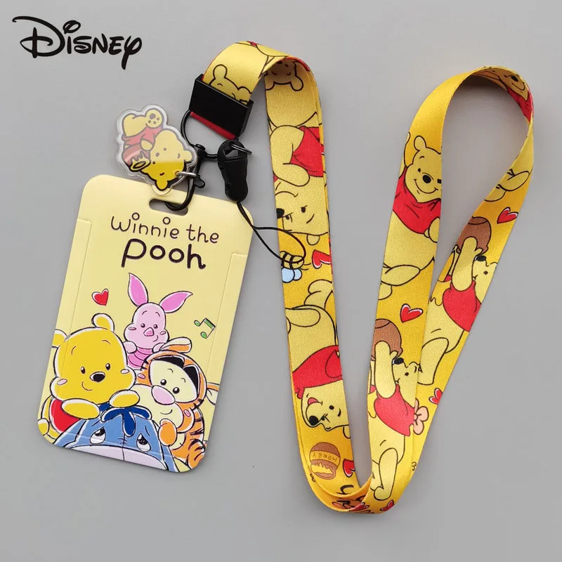 Disney Winnie De Poeh Cartoon Anime Harde Bus Push-on Kaartenset Warmteoverdracht Afdrukken Student Campus Touw Werkkaart Maaltijdkaarten