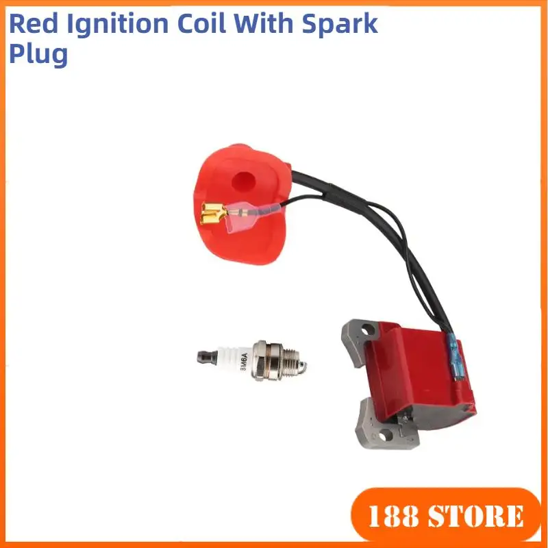 

Красная катушка зажигания Performance со свечой зажигания для 43cc 47cc 49cc Mini Quad Pocket Dirt Bike, детали 2-тактного двигателя