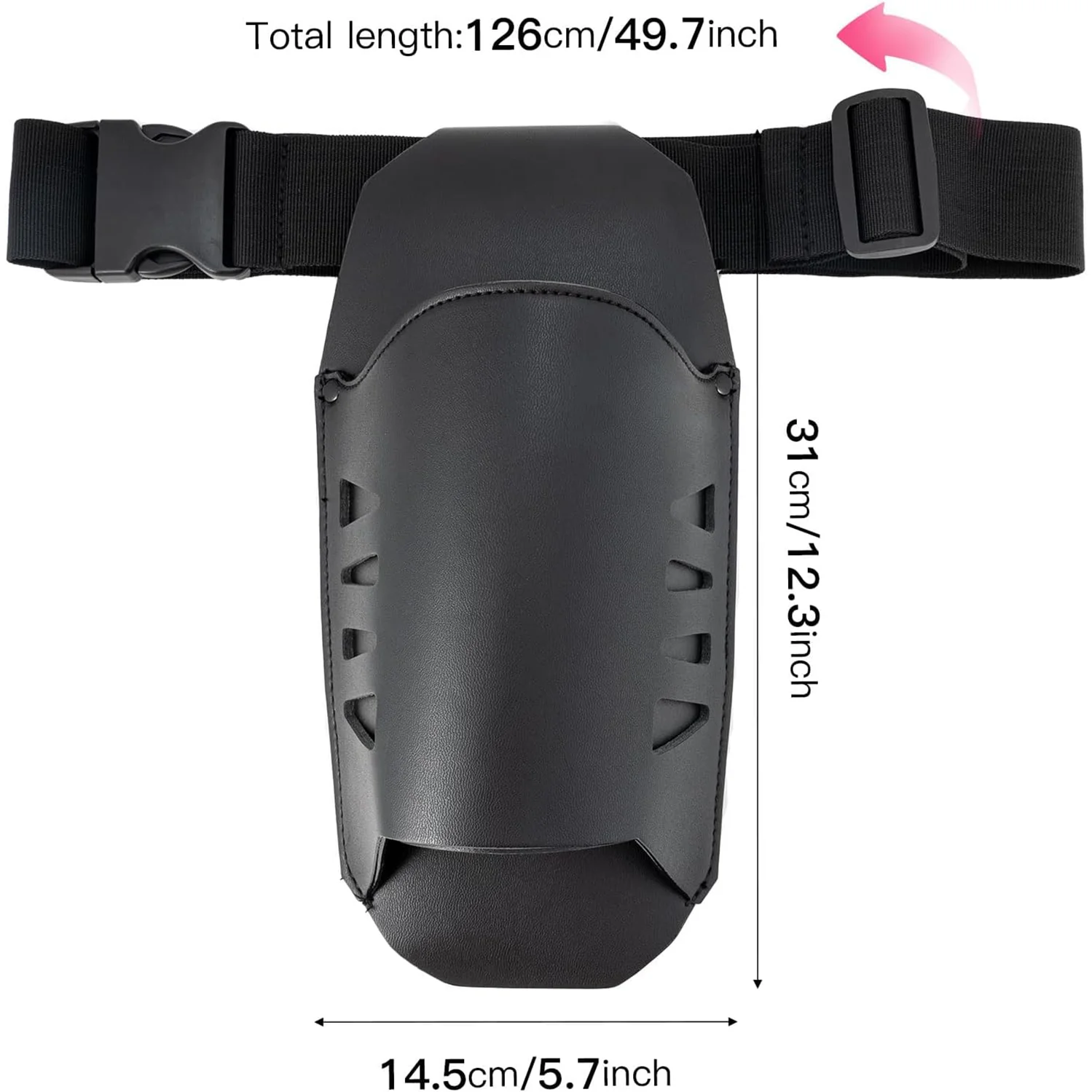 أدوات تغليف السيارة، حقيبة حمل مسدس الحرارة، حقيبة خصر مسدس الحرارة، حقيبة حزام من الجلد الصناعي لحمل لفافة الفينيل