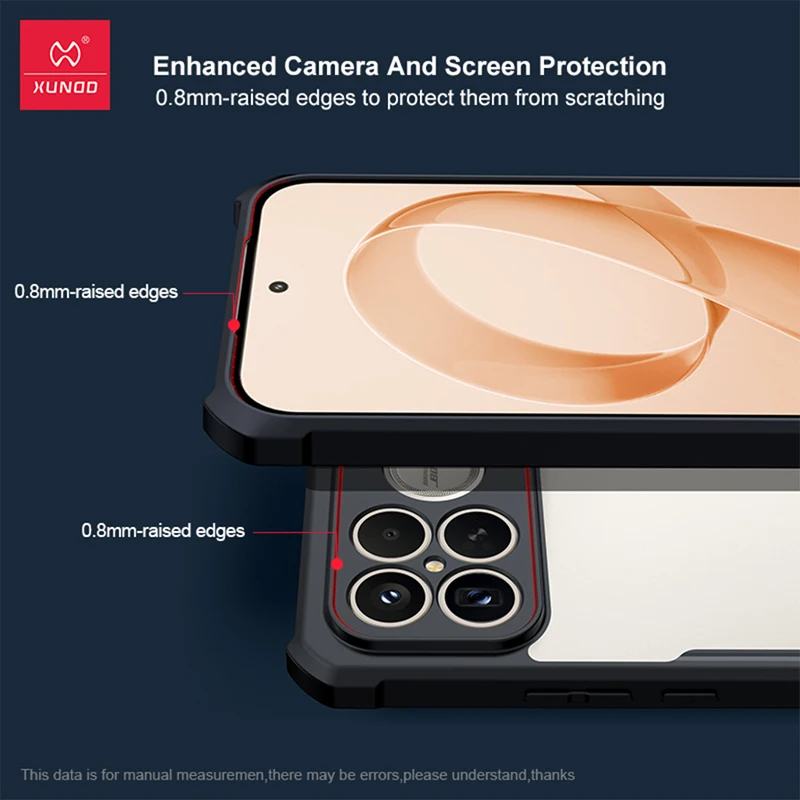 For Xiaomi Poco F8 Pro / Poco F8 Ultra Case XUNDD Shockproof Airbags Hard PC Body + Soft TPU Frame Cover
