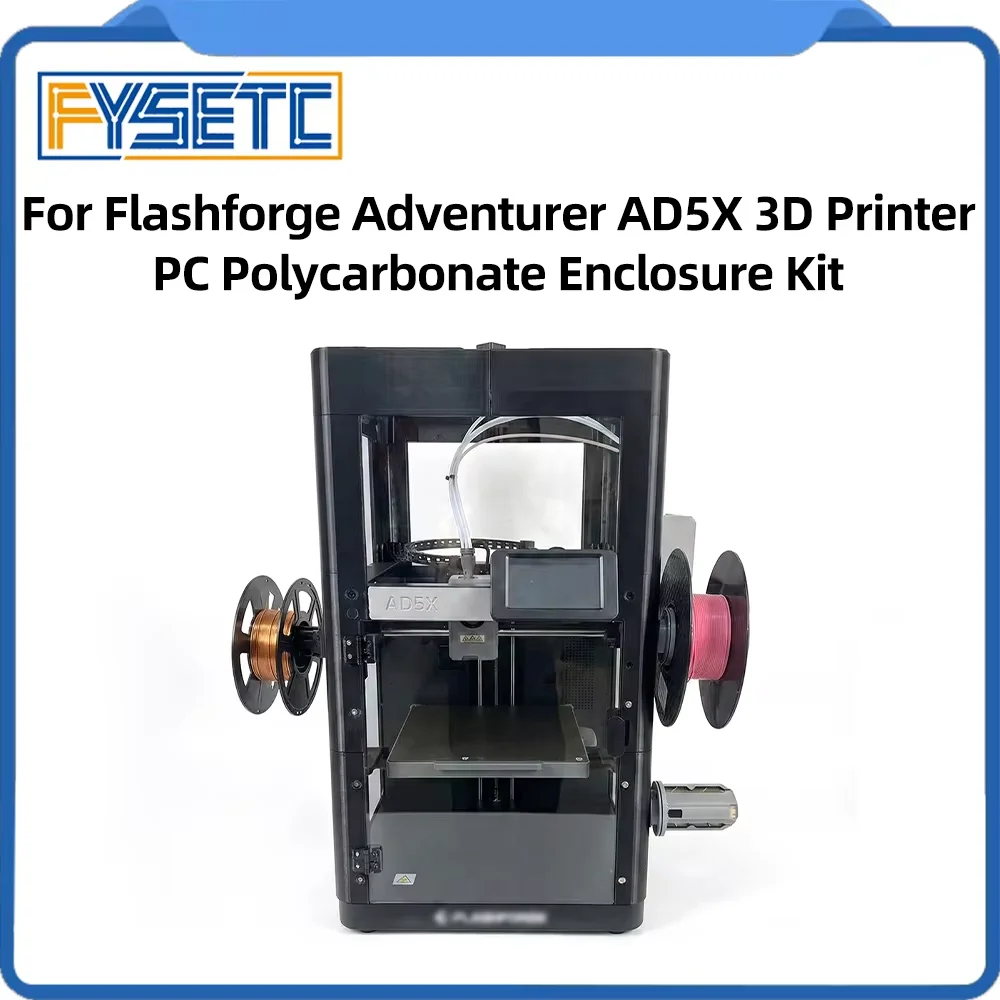 For Flashforge Adventurer AD5X 3D Printer Enclosure Kit Insulated and Dustproof PC Protective Cover Kit for AD5X