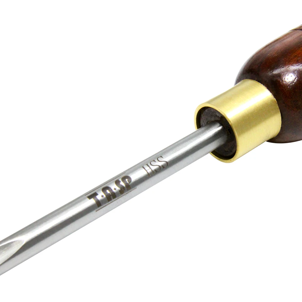 6.35mm HSS Spindle Gouge Woodturning Chisel Wood Turning Tools with Walnut Handle Lathe Accessories Woodworking DIY Hobbies