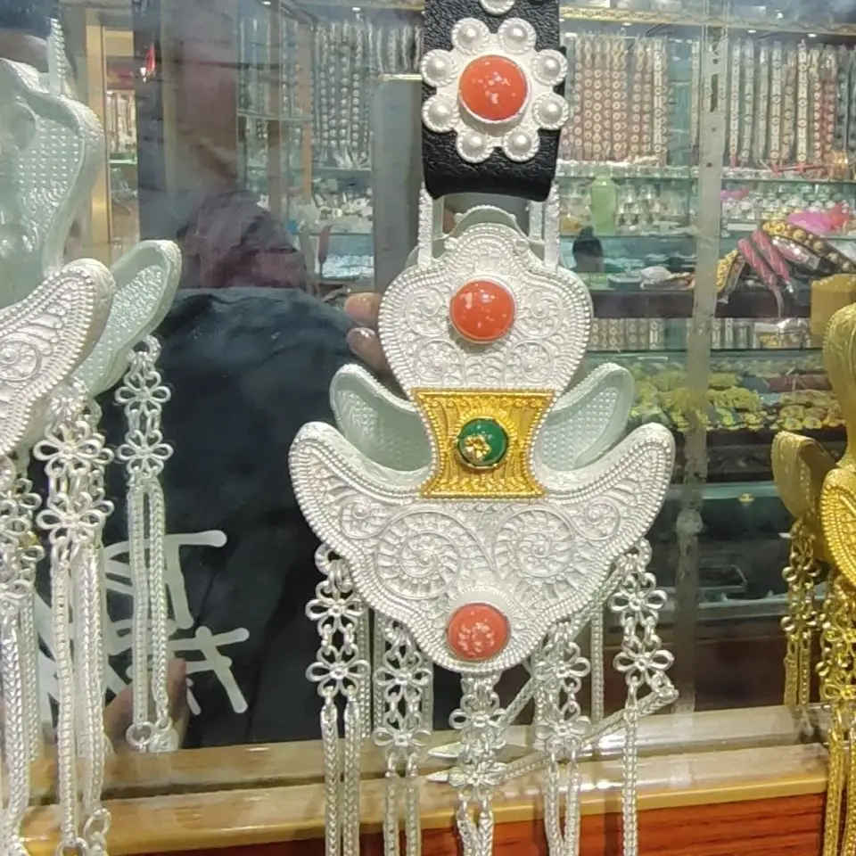 إكسسوارات الخصر المعدنية التبتية، مجوهرات خطاف الحليب سلسلة الخصر، أربعة أنماط