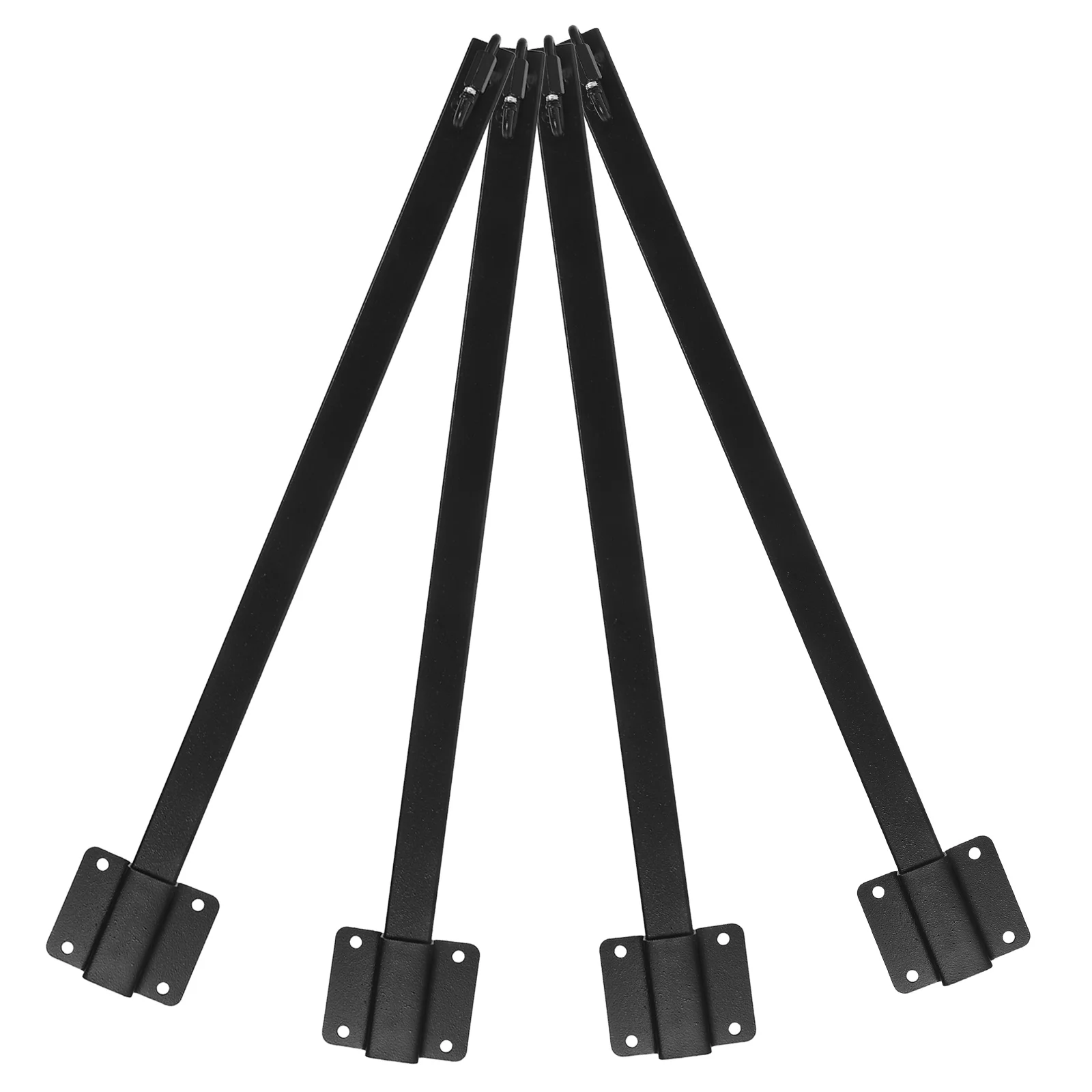 

String Light Metal Bracket Hanging Kit Durable Fence Lamp Posts Adjustable Height Light Holders For Outside String Lights Deck